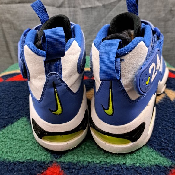 Nike Air Griffey Max 1 GS Varsity Royal Blue Volt DJ5162-400- 5.5Y Kids - Picture 4 of 16